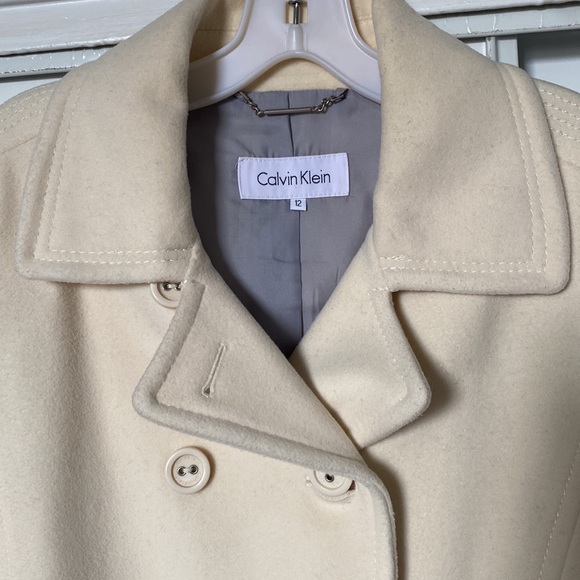 Calvin Klein cream peacoat Pristine condition - Picture 2 of 6
